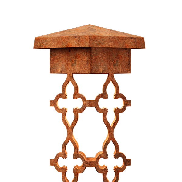 6×6 Crosses Design Bollard Light