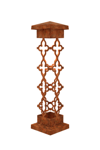 6×6 Crosses Design Bollard Light