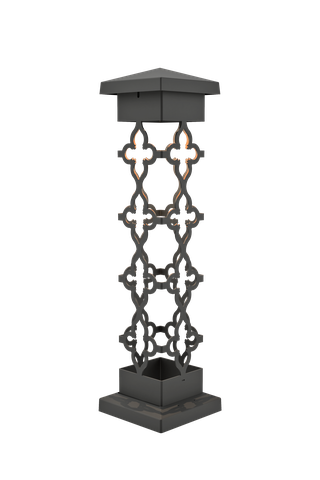 6×6 Crosses Design Bollard Light