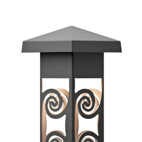 4×4 Spiral Design – Bollard Light