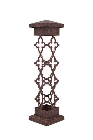 6×6 Crosses Design Bollard Light