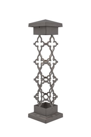 6×6 Crosses Design Bollard Light