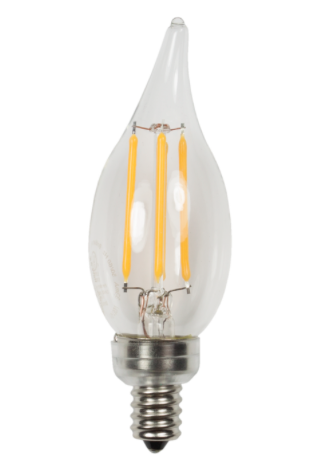 Candelabra Edge Filament 12Vac