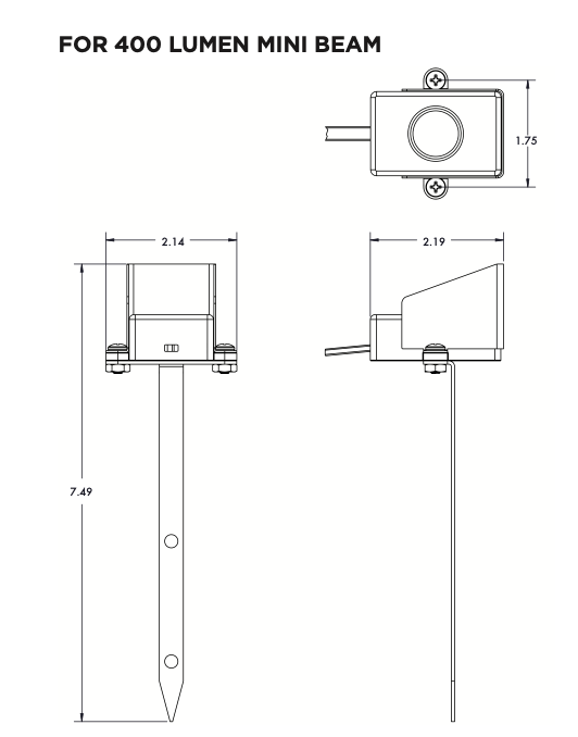 Mini-Beam Stake and Shield