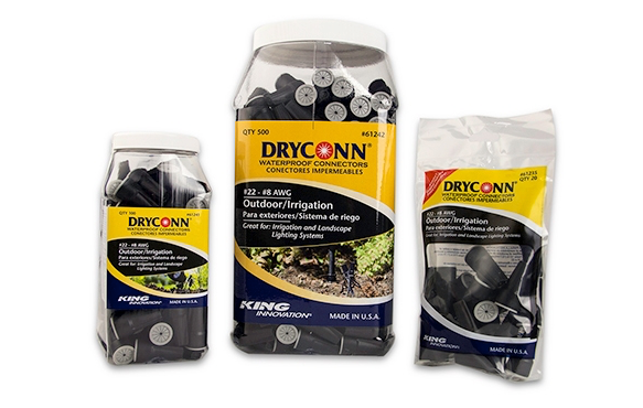 DryConn Outdoor/Irrigation Black/Gray Connectors