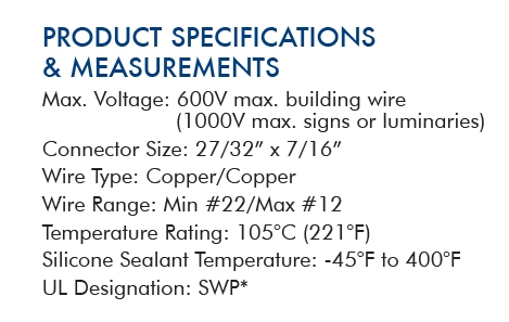DryConn Outdoor/Irrigation Black/White Connectors