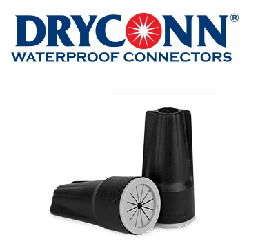 DryConn Outdoor/Irrigation Black/Gray Connectors