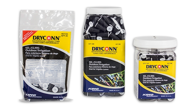 DryConn Outdoor/Irrigation Black/White Connectors
